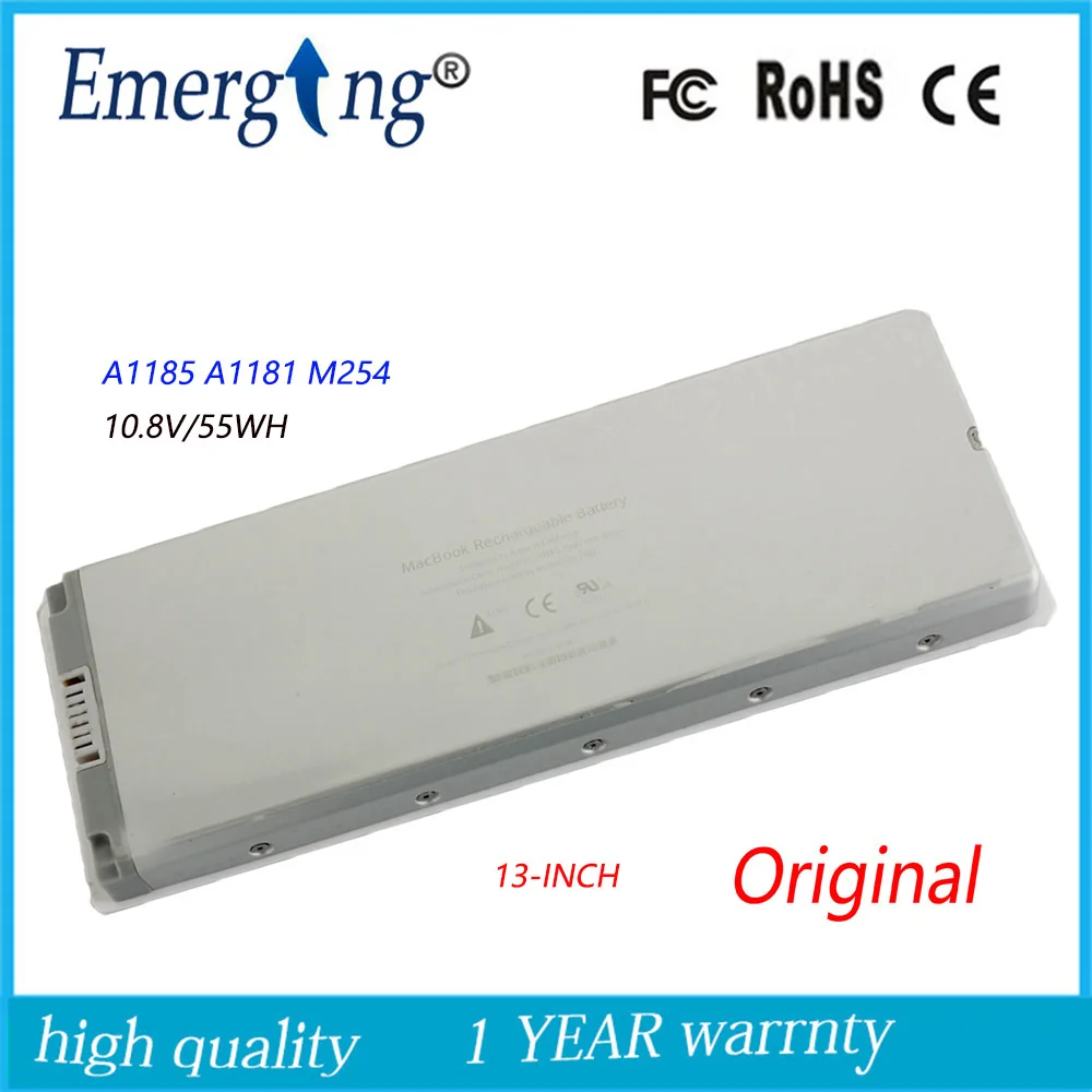 Новый оригинальный аккумулятор для ноутбука APPLE MacBook A1185 MB402 A1181 10 8 В 55 Вт/ч|original laptop