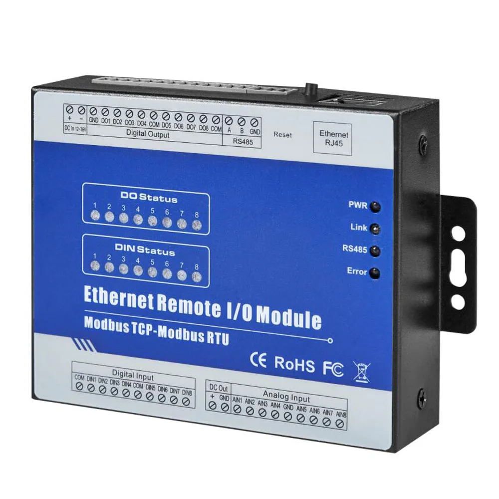 Промышленные IOT модуль Ethernet Remote I/O Module Защита окружающей среды мониторинга сбора
