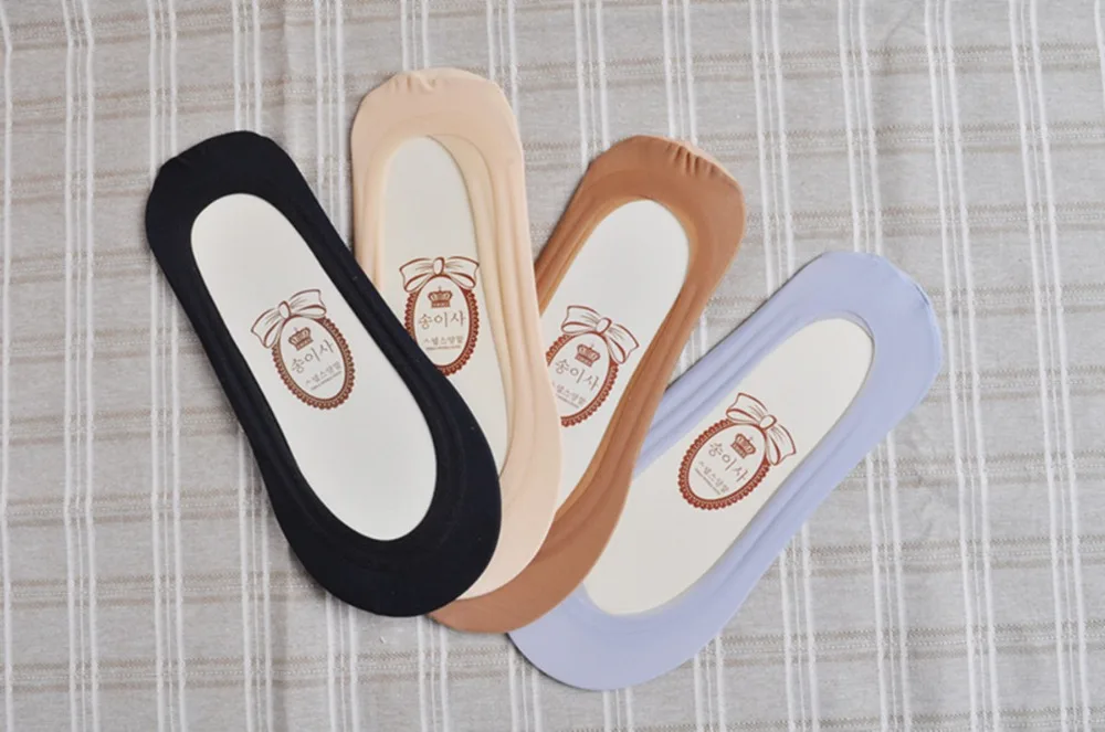 

2019 1 Pairs Socks women casual solid Thin Sock Slippers Comfortable invisible breathable Boat Socks female Ankle No Show Sock