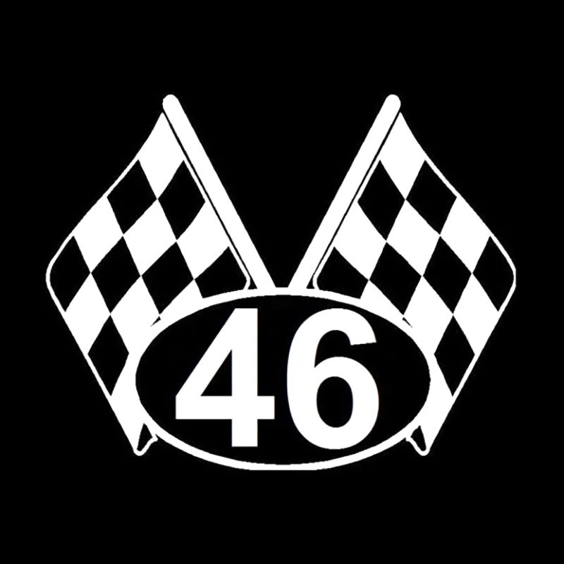 Виниловая наклейка с большими флажками и персонализированными цифрами |