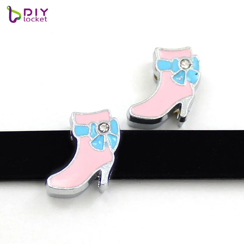 8 мм с красивыми туфлями на высоких каблуках Slide Charms Fit Diy браслет ремень и для