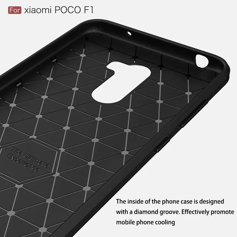 Мягкий защитный чехол из ТПУ Для xiaomi pocophone f1 силиконовый матовый нескользящий для