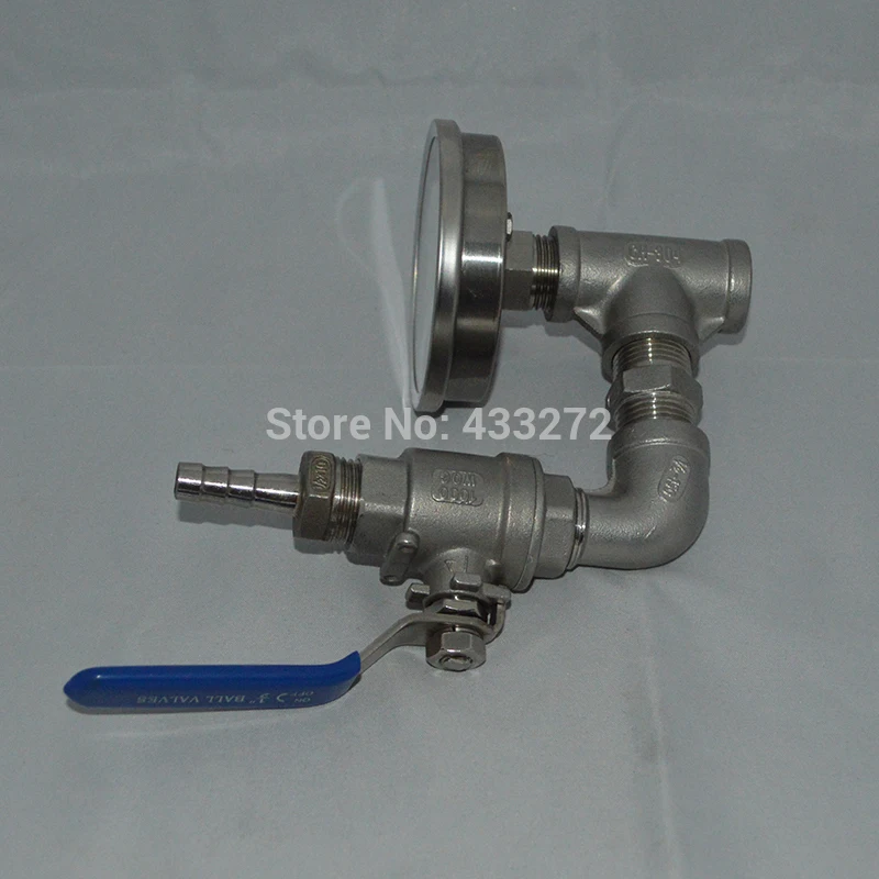 Термометр для сусла и контрольный клапан домашнего пивоварения | Дом сад