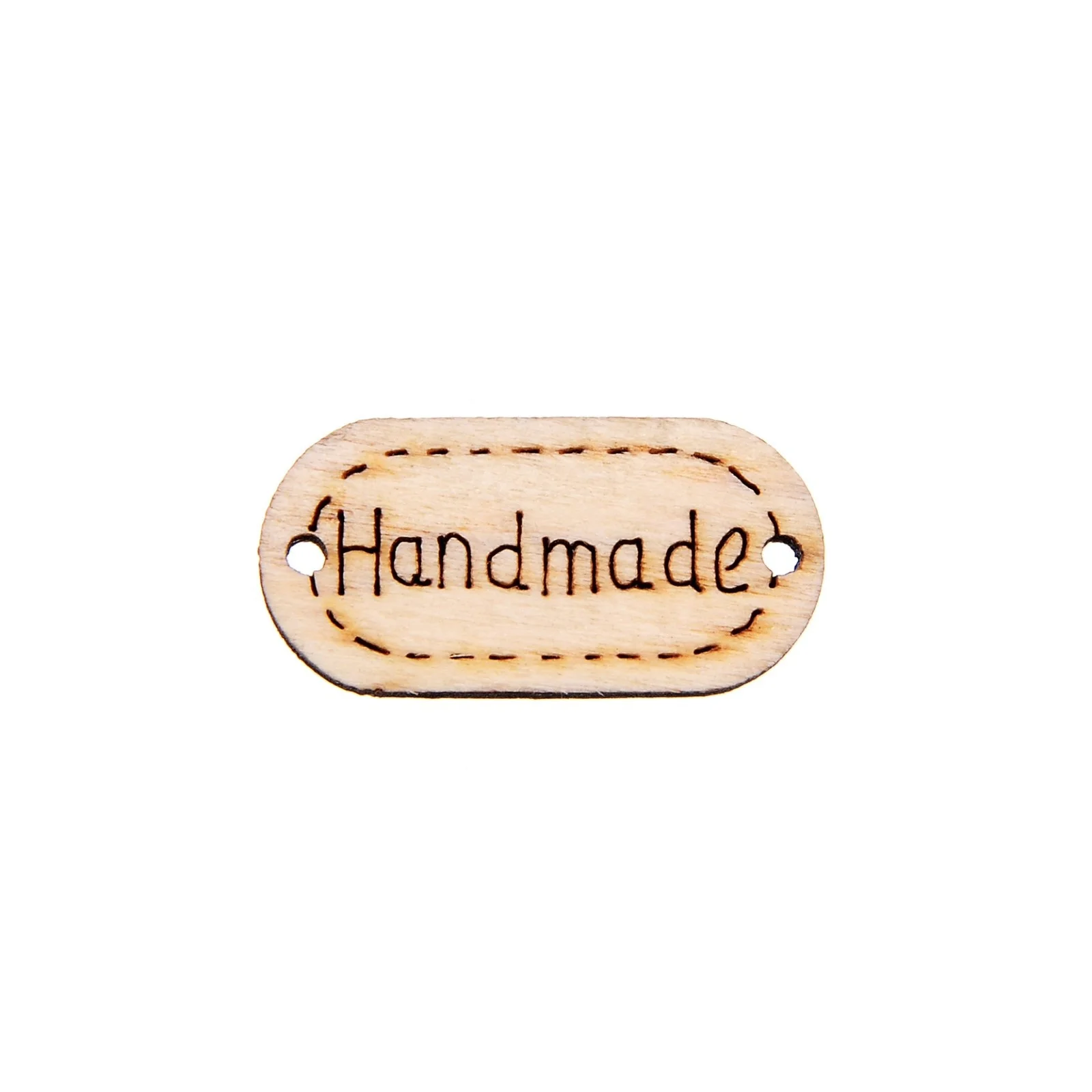 50pcs/lot Oval Pattern Handmade Natural Wood Buttons Decoration Crafts 2 Holes Wooden Sewing Scrapbooking | Дом и сад