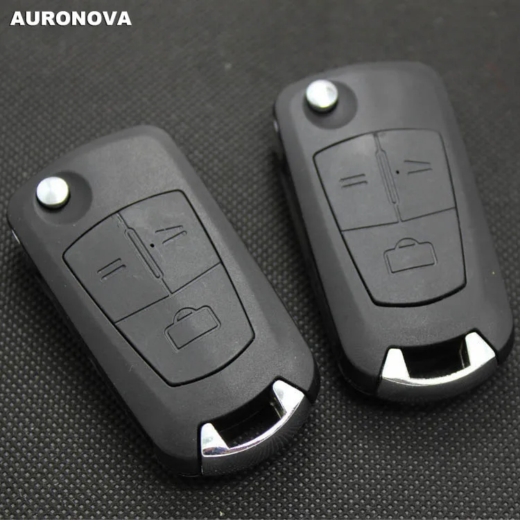 AURONOVA новый обновленный Складной Корпус ключа для Opel Vectra Corsa 3 кнопки зеркальное