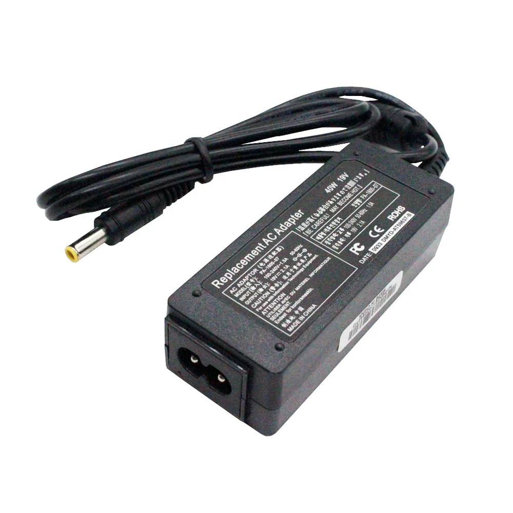 40W 19V 2.1A адаптер переменного тока питания для ноутбука Зарядное устройство