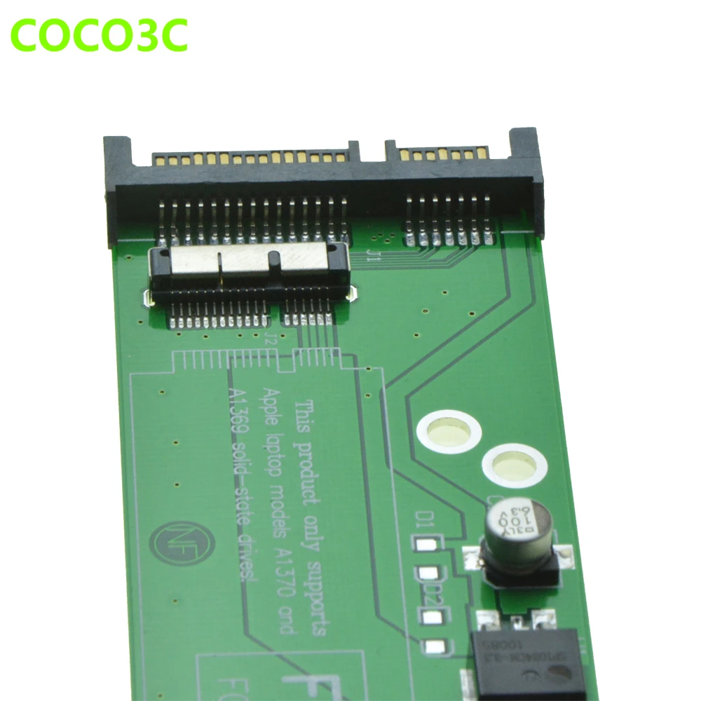 Для 2010 2011 Air A1369 A1370 SSD до 2 5 &quotSATA 3 0 Адаптерная карта 12 + 6pin HDD для SATA 6 ГБ/сек. 22pin