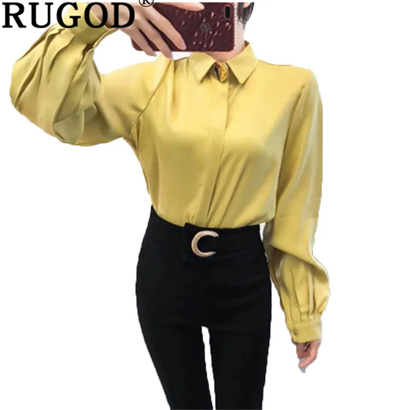 RUGOD Офисные женские туфли твердые блузка Бизнес Повседневное отложным