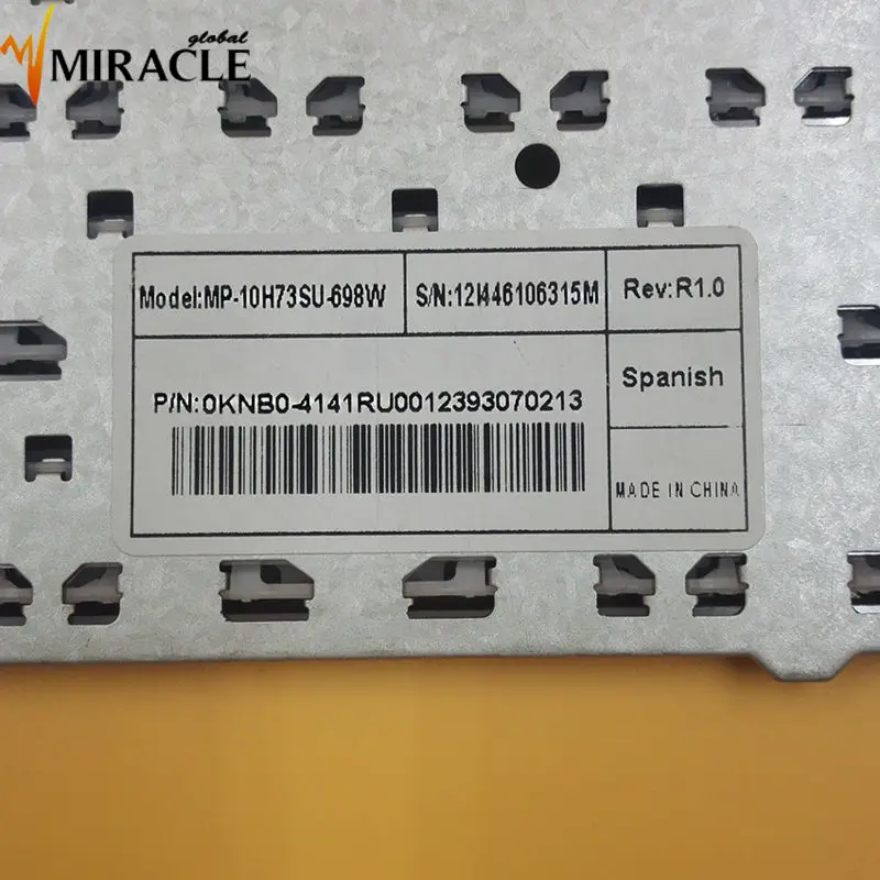 Клавиатура для ноутбука ASUS K45V R400V R400 A45VD A45VM A85V A45V K45VD N46 K46 P45 SP Испанская версия 0KNB0