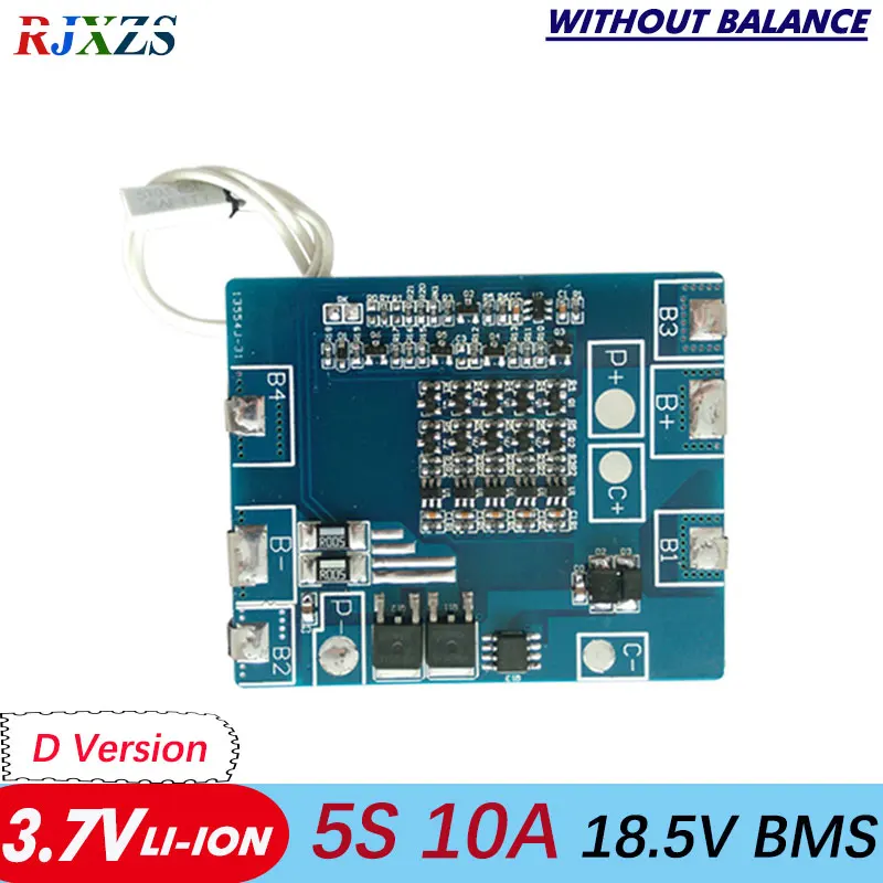 5S 10A 18 5 V li ion BMS PCM Защитная плата батареи bms pcm без балансировки для литиевого