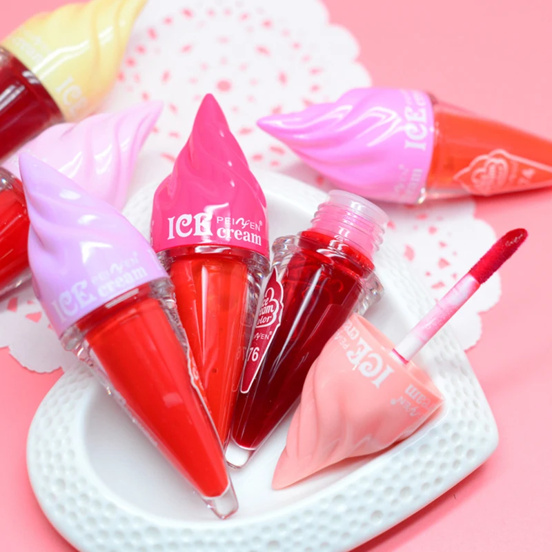 Лидер продаж блестящие тени для век пигменты водостойкие милое мороженое белые