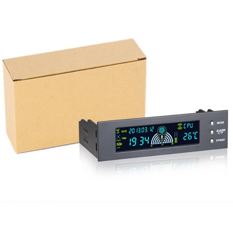 5 25 &quotКомпьютерный контроллер вентилятора ПК Настольная передняя панель датчик