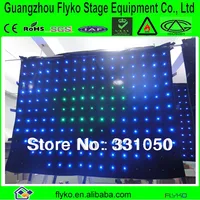 P18 2M*3M Led Vision Curtain RGB 3IN1 Led Graphic Curtain Fireproof For Mobile DJ's Clubs Vibrant Stage Led Video Wall System