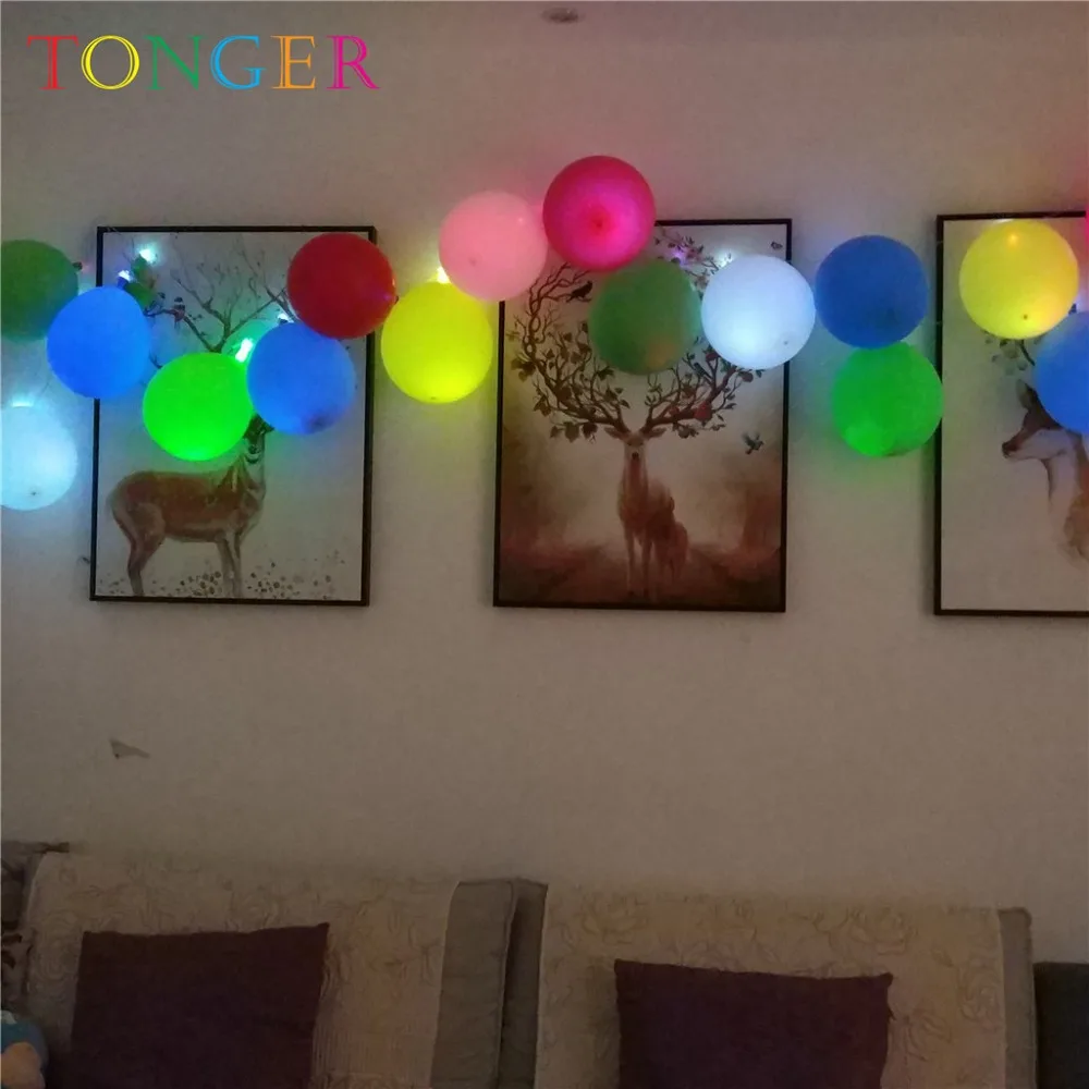 TONGER белый светодиодный светильник шары для свадьбы день рождения вечерние