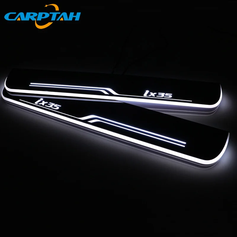CARPTAH отделка педали автомобиля наружные части светодиодный порог Накладка тропинка динамический стример светильник для hyundai IX35 2010