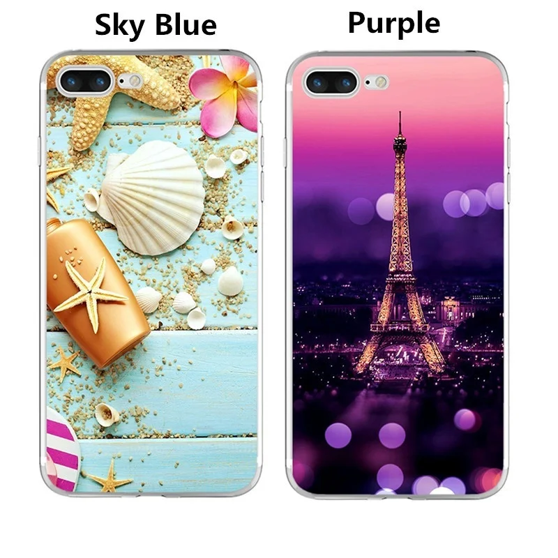 Silicone Phone Case CoverBeautiful scenery tower shell For iPhone7 Plus 8 X 6s for Samsung S8 S9 Note Grand Prime |