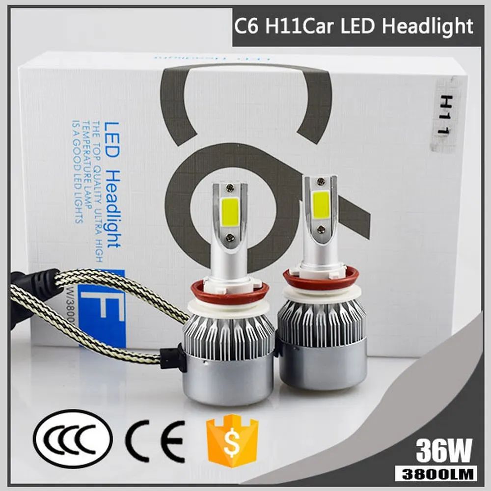 

2PCS Car Led Headlights Auto Headlamp 72W 6000K H1 H3 H4 H7 H8 H9 H11 H13 880 881 9004 9005 9006 9012 Car Lights Bulbs LED Lamp