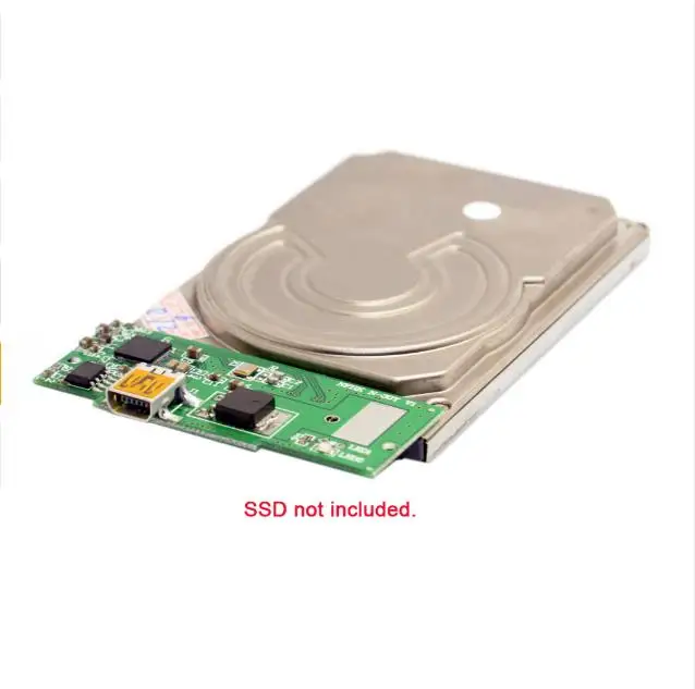 2 шт./1 шт. 1 8 дюйма Micro sata 16pin 7 + 9 SSD к USB 3 0 внешний жесткий диск черный корпус для