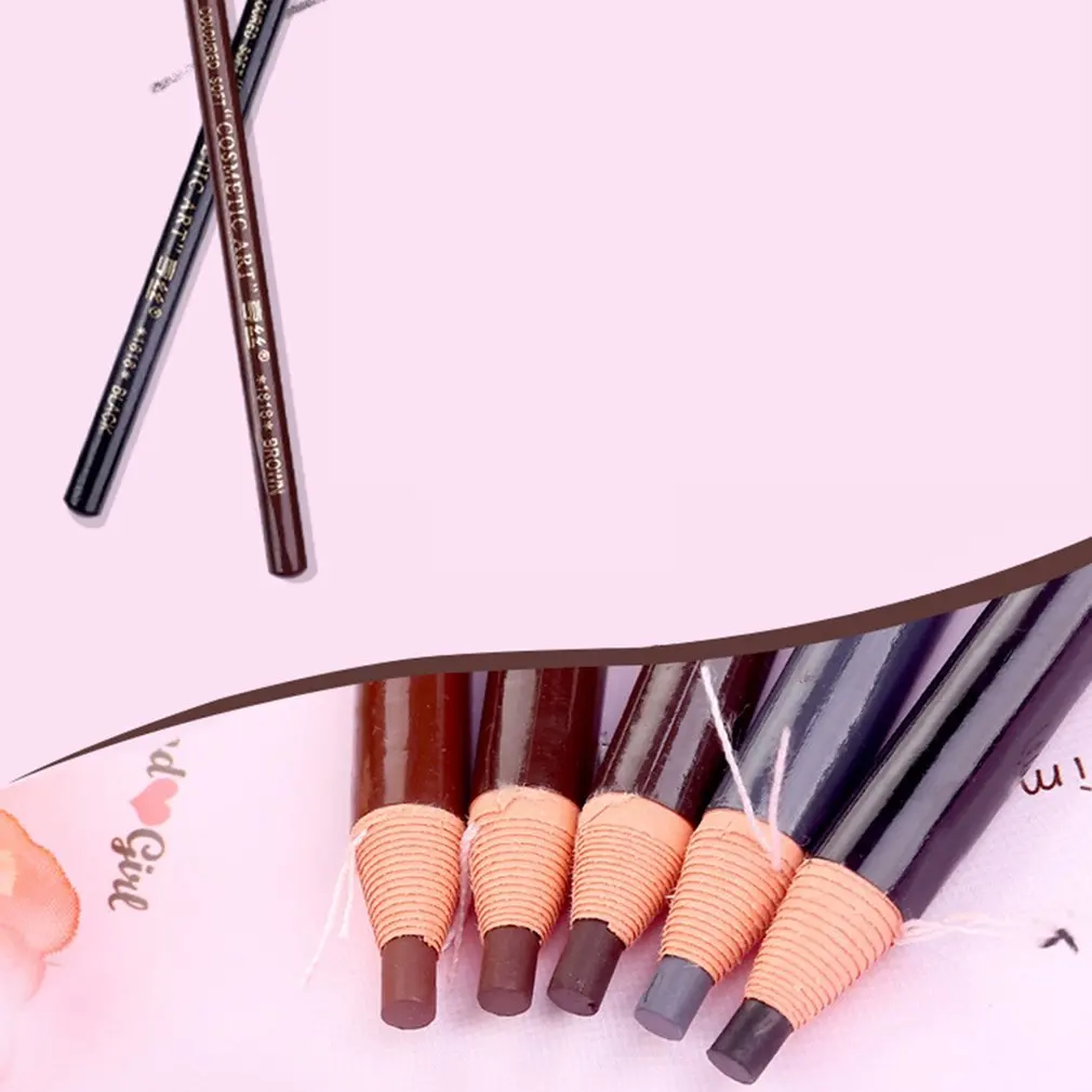 5 цветов карандаш для бровей с отрывной нитью стойкий натуральный косметика