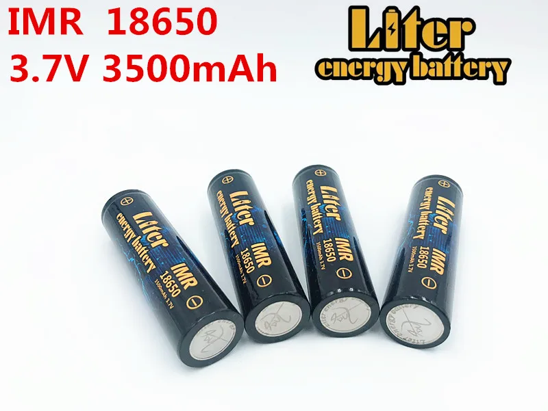 Литровая энергетическая батарея IMR18650B 3,7 V 3500mAh NewOriginal перезаряжаемая литий-ионная батарея высокой емкости батареи фонарик лампа