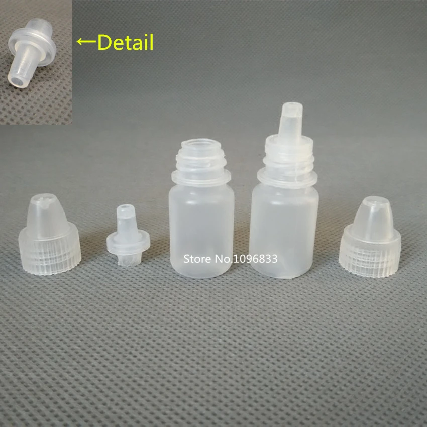 Бесплатная доставка 100 шт. пустые прозрачные пластиковые бутылочки-капельницы