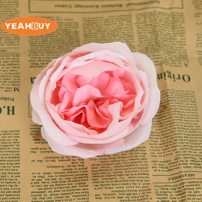 pink 30 шт. 10 цветов 10 см Шелковая Роза Цветок голова Ретро Искусственные цветы «сделай сам» свадебное украшение арки стены поставки - Цвет: pink
