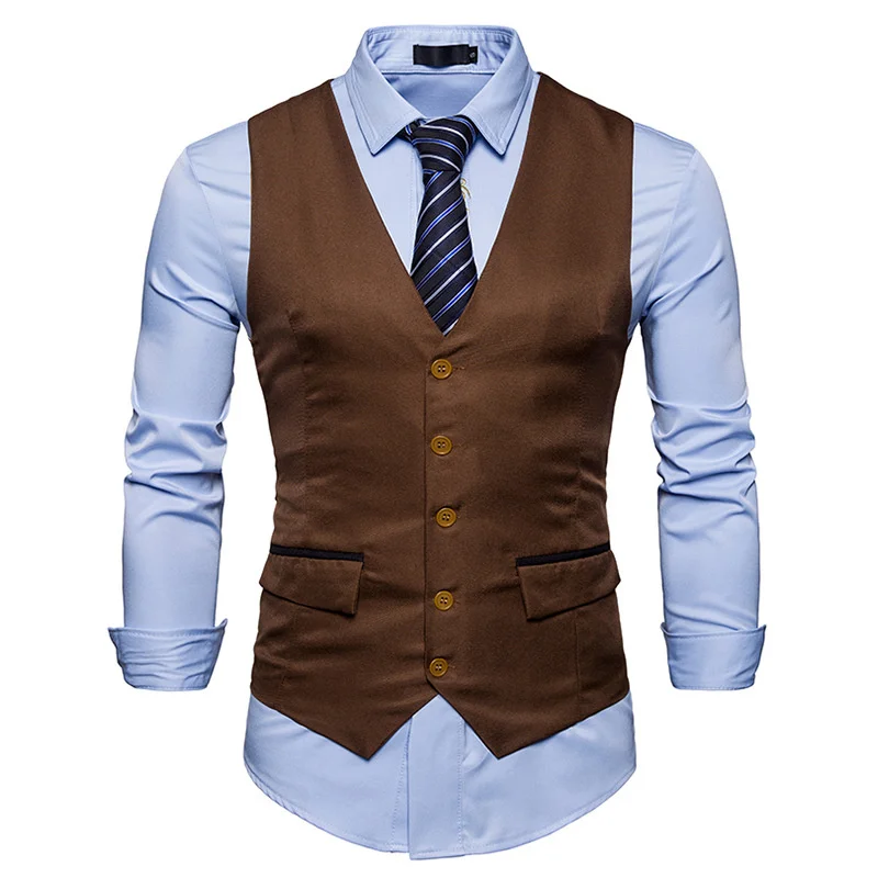 2020 мужской костюм жилет модный однотонный приталенный свадебный мужские платья