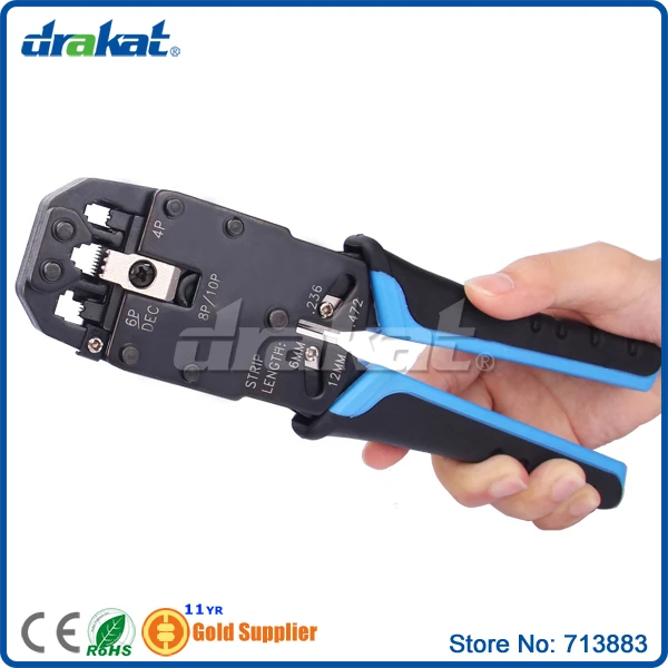 Руководство обжимной инструмент RJ45 RJ50 RJ11 RJ12 (4 в 1) TL-200 | Компьютеры и офис