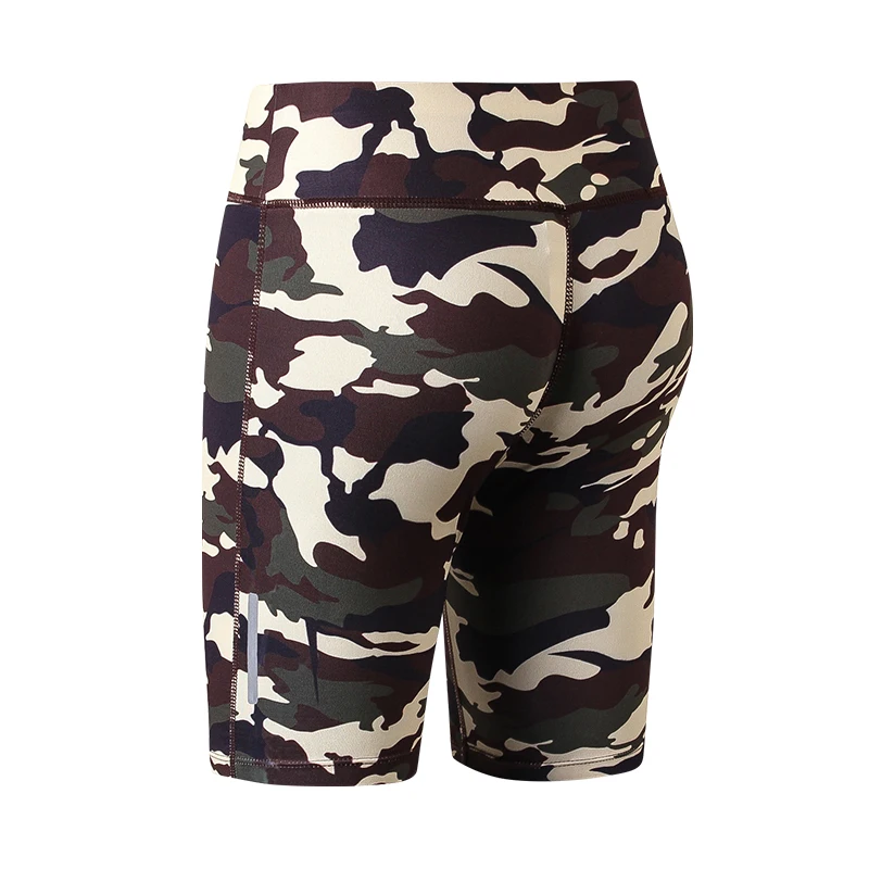Камуфляжные спортивные шорты 2019 женские облегающие уличные для фитнеса и бега