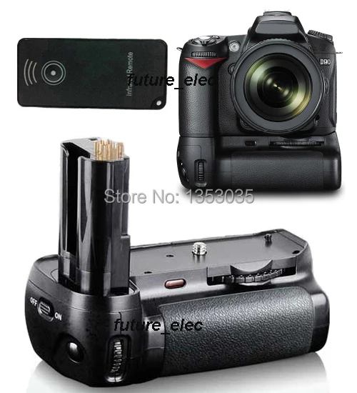 Новый двойной держатель для аккумулятора Nikon D90 D80 DSLR цифровой SLR-камеры + ИК-пульт