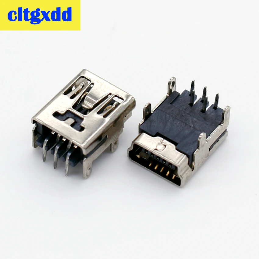 Cltgxdd мини Тип usb B 5 контактный разъем мама разъемы Угловые d sub 25 контактные для
