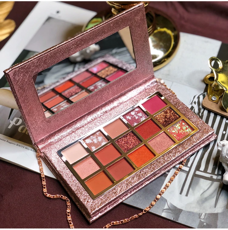 Профессиональный макияж палитра теней для век 15 видов цветов натуральные