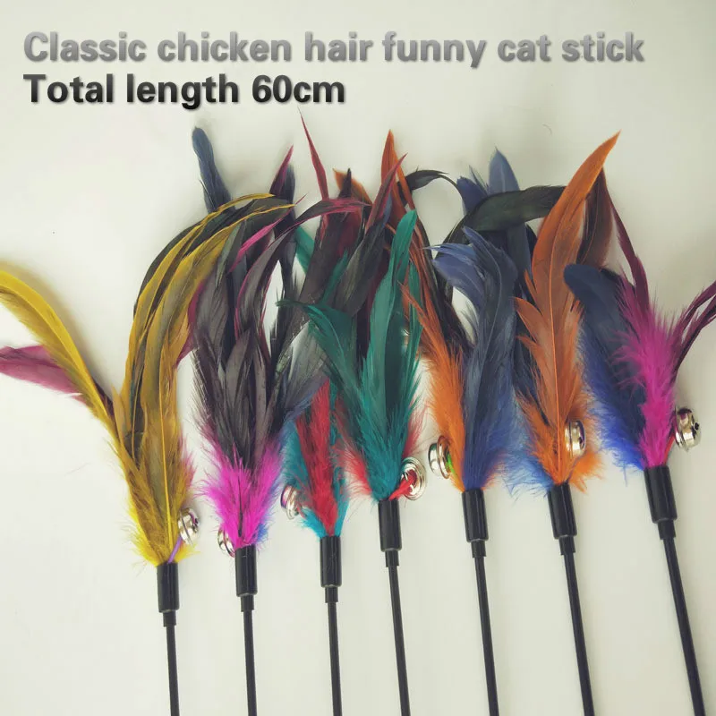 Jingle перо игрушка кошка и курица клуб Классический Стиль куриный волос забавный