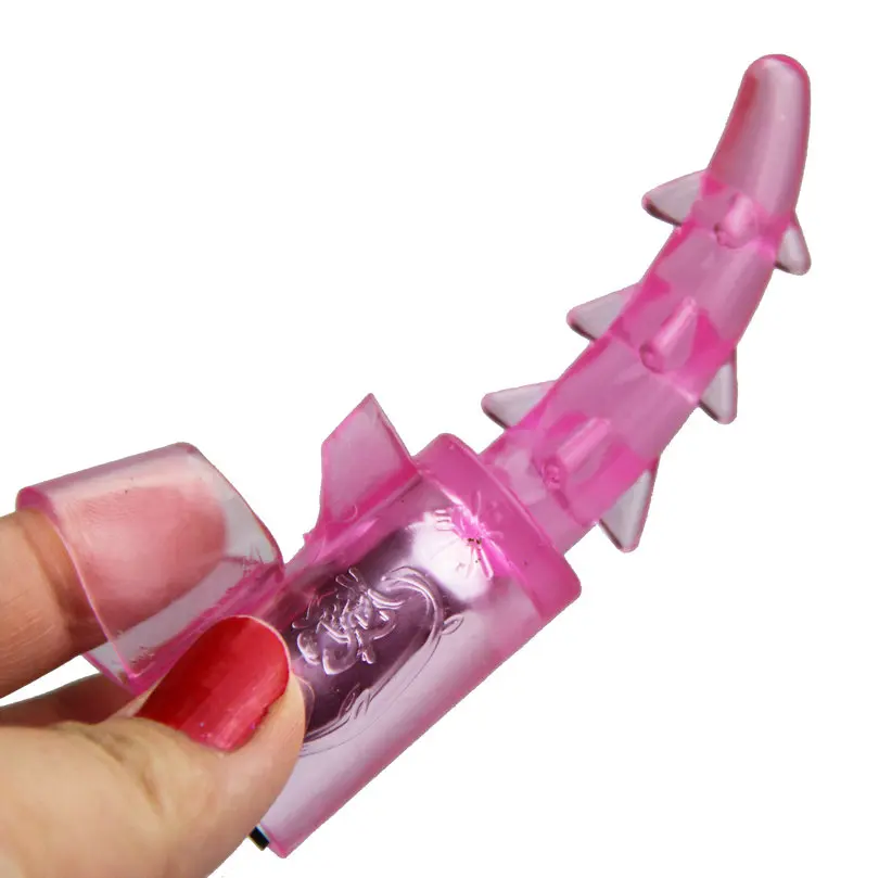 Палец кольцо Вибрация шипы стимуляция язык вибратор оральный клитор Вагина