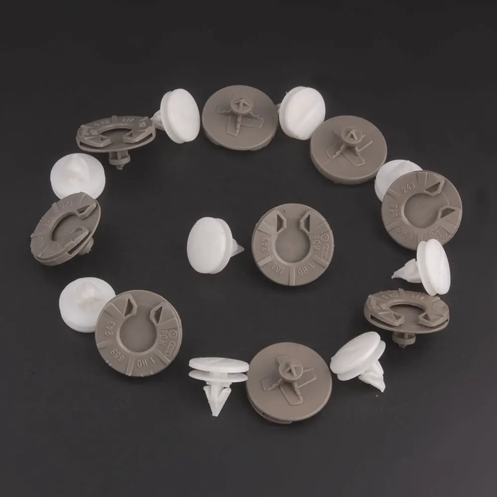 

15pcs Nylon Door Trim Panel Adjustable Clip Retainer 1H0-868243-B for Golf 1993-2010 Accessories Car-Styling Car-covers
