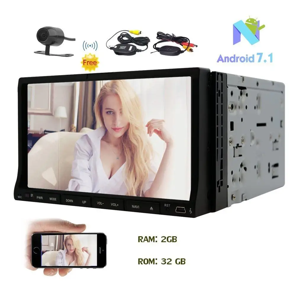 Eincar Android 7.1 двойной дин стерео Штатная GPS навигации/SWC/dab +/Bluetooth/WI FI /RDS Радио/OBD/DVR +