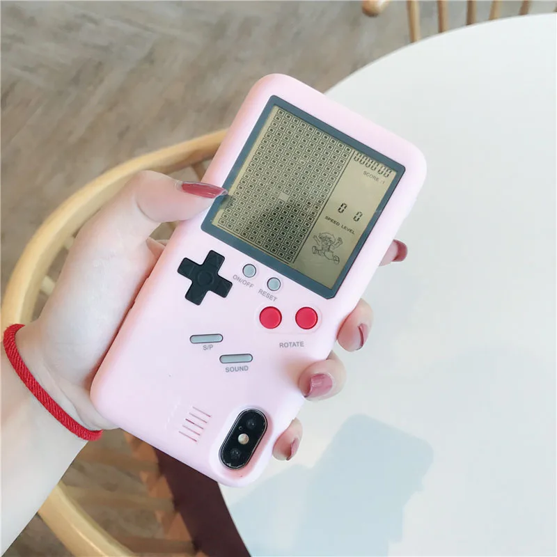 2018 Модный чехол для телефона Tetris Gameboy iPhone 7 8 plus 6 6s полное покрытие Жесткий ПК