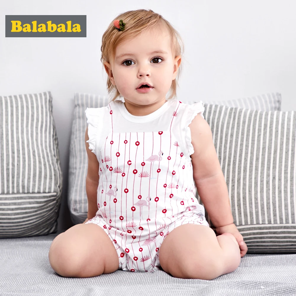 Balabala/унисекс комбинезоны для новорожденных 100% хлопок одежда маленьких мальчиков
