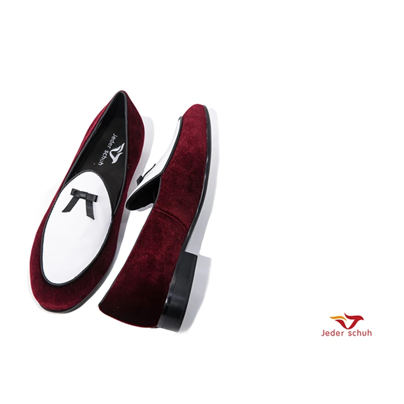 Jeder schuh velvet men handmade loafers Fashion Prom and wedding men's casual shoes flats | Обувь