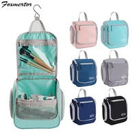 foxmertor quality travel toiletry bag organizer bag for women makeup hanging toiletries men travel accessories with hook 6 color
