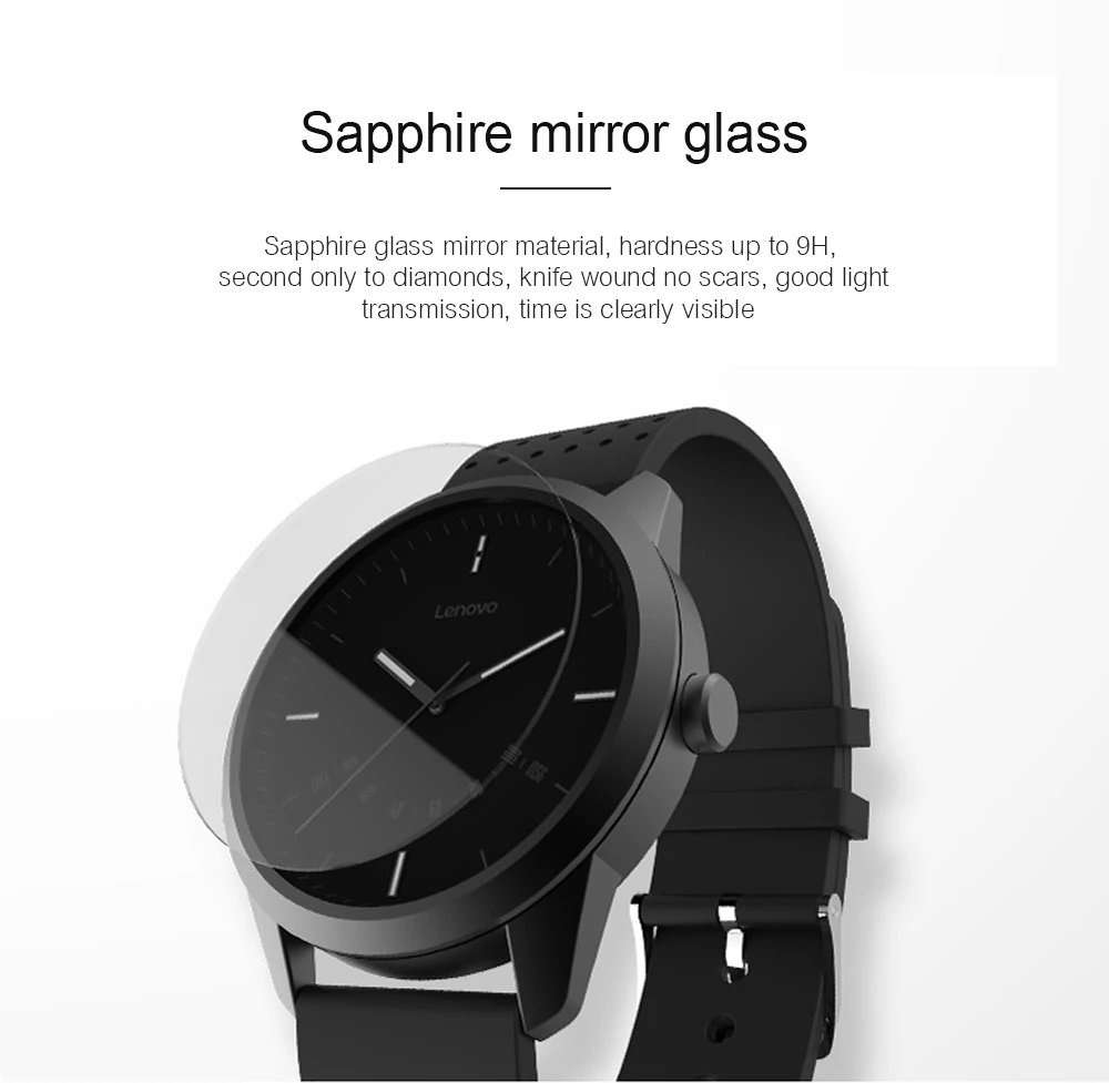 Lenovo Watch 9 Bluetooth Смарт часы с сапфировым стеклом 50 м водонепроницаемые мониторинг