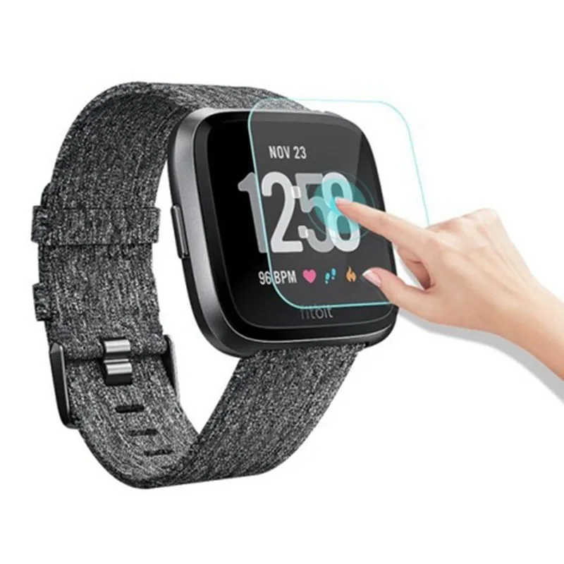 Защитное стекло для Fitbit Versa закаленное Защита экрана Смарт часы защитная пленка