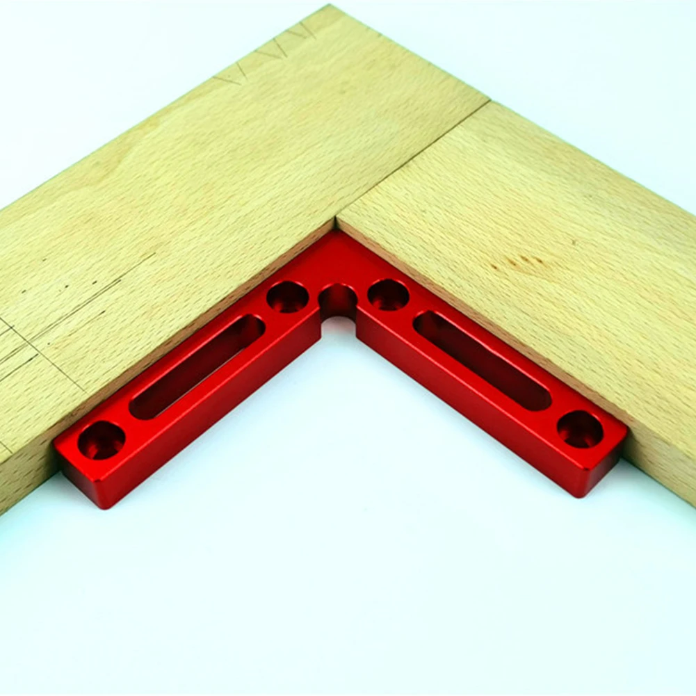 Woodworking Aluminum Alloy Block Holder Frame L Type Corner Squares Welding Right Angle Clamp Positioning Ruler Carpenter Tool |