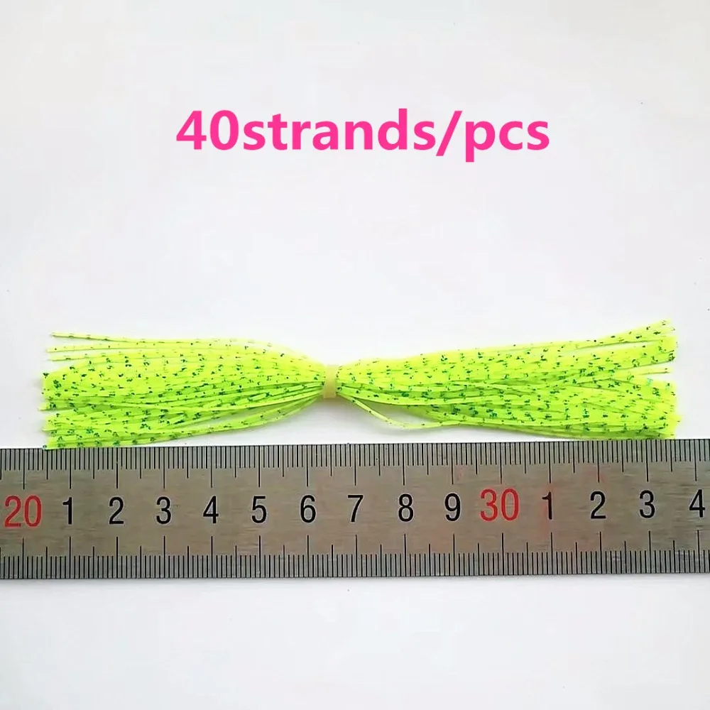 

50 Bundles 13cm Length Fly Tying Rubber Threads Skirts Silicone Straps for Flies Lure Beard wire Making---76