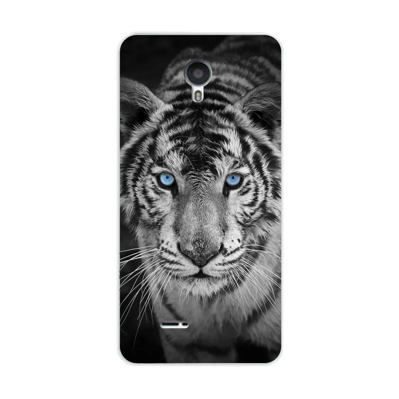 ЖК-дисплея Zte blade a210 чехол силиконовая задняя крышка-чехол tigon живопись животного