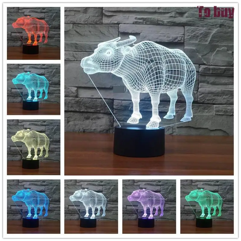 Светодиодная настольная 3d лампа с сенсорным управлением ночник пауэрбанком и