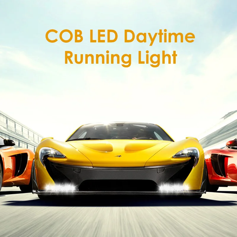 1 шт. 17 см Универсальный Автомобильный дневной ходовой свет COB DRL светодиодный