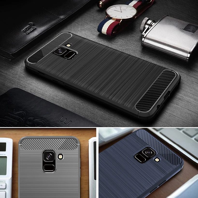 Чехол из углеродного волокна для Samsung Galaxy M20 M10 M30 S10 Lite S10e A10 A20 A30 A40 A50 A70 A6S A8S A9S A9 A7 2018
