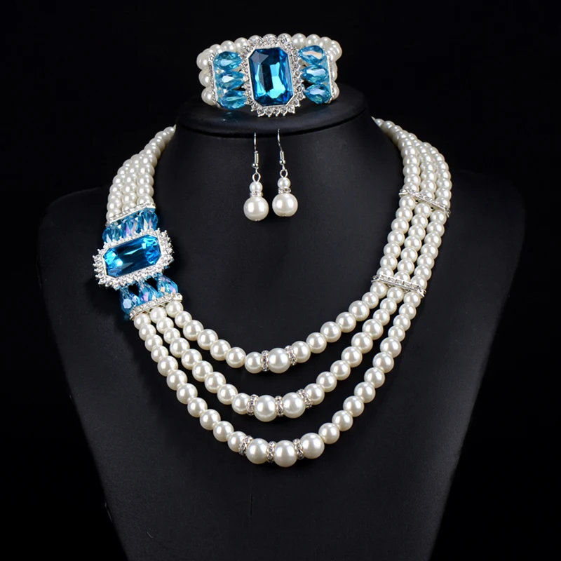 UDDEIN нигерийские Свадебные индийские ювелирные изделия браслет ожерелье серьги