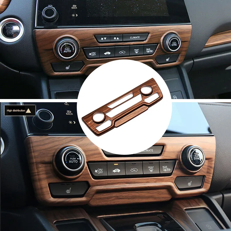 ABS персиковое дерево зерна центральная консоль CD панель крышка совместима с Honda CRV
